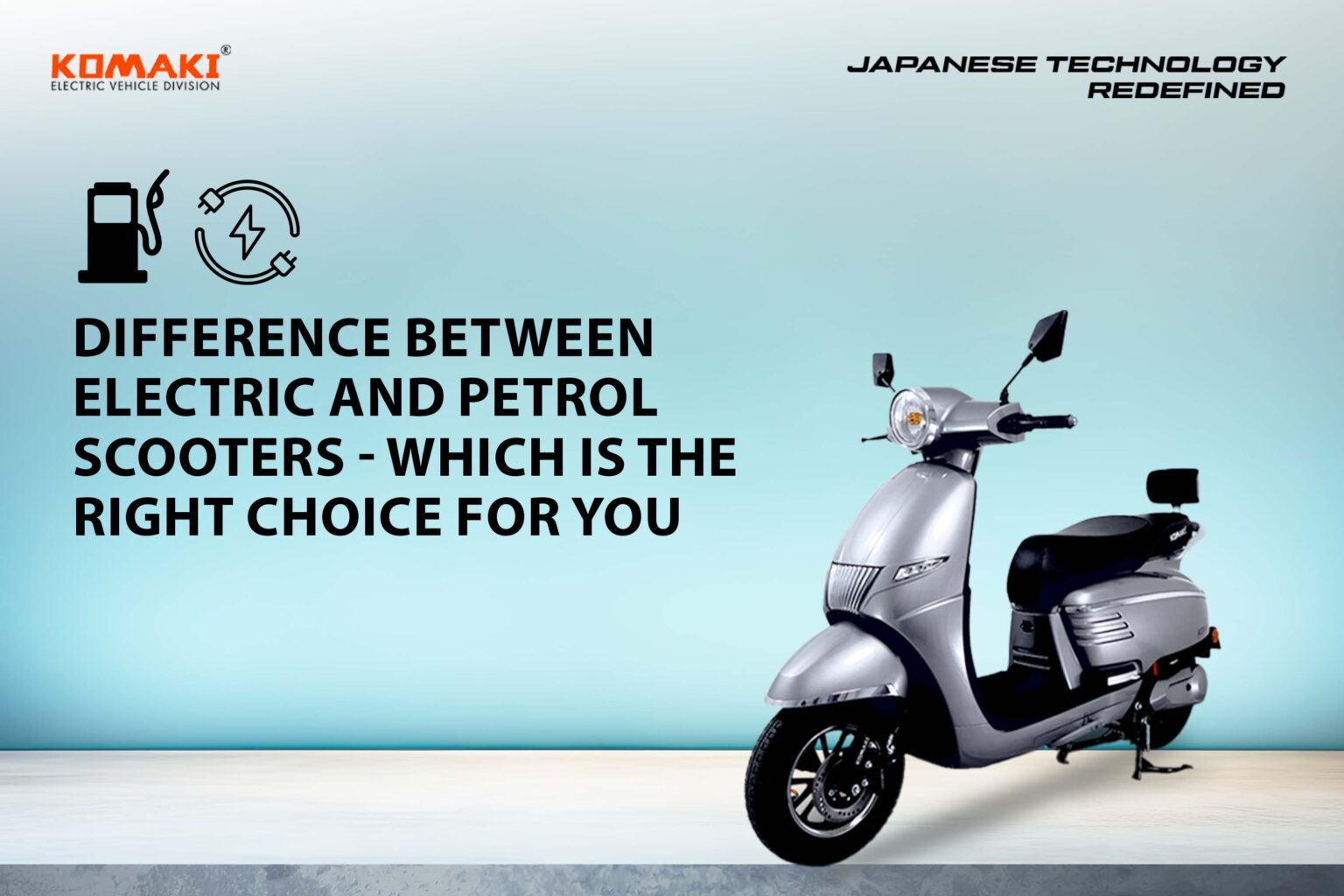 electric and petrol scooters