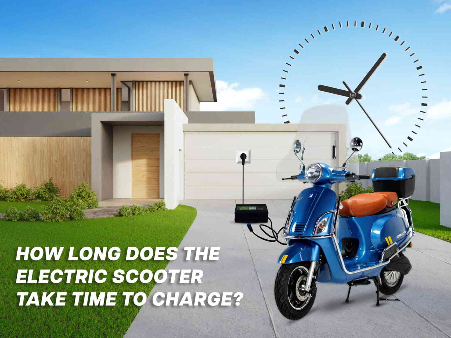 How long does the electric scooter take time to charge