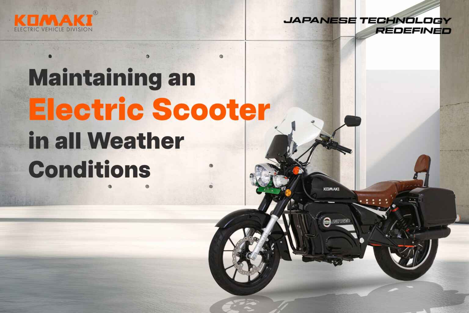 Maintaining an electric scooter in all weather conditions