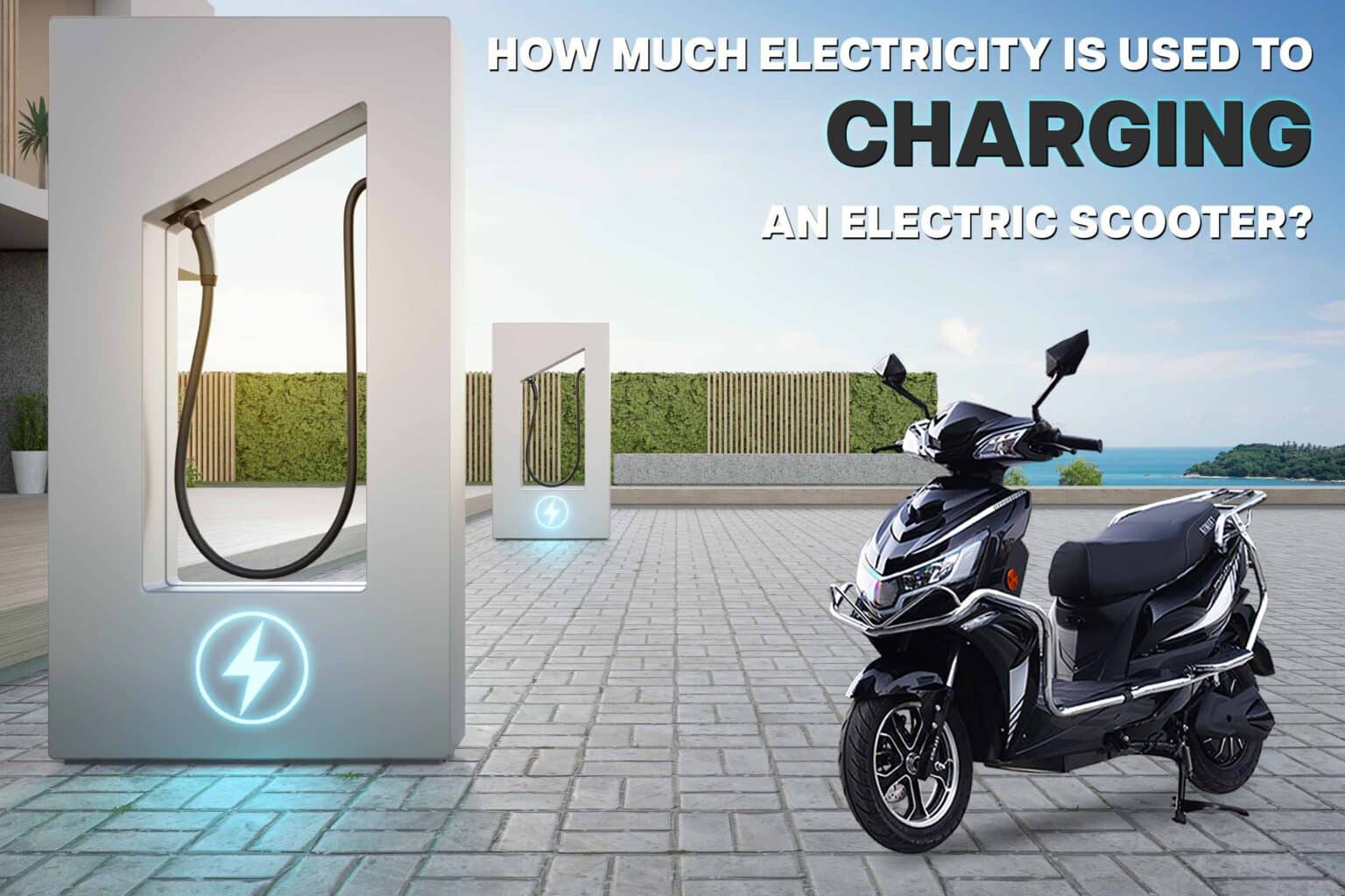 charging an electric scooter