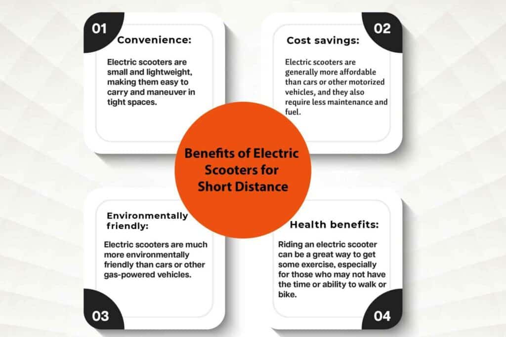 Benefits of Electric scooters for short distance
