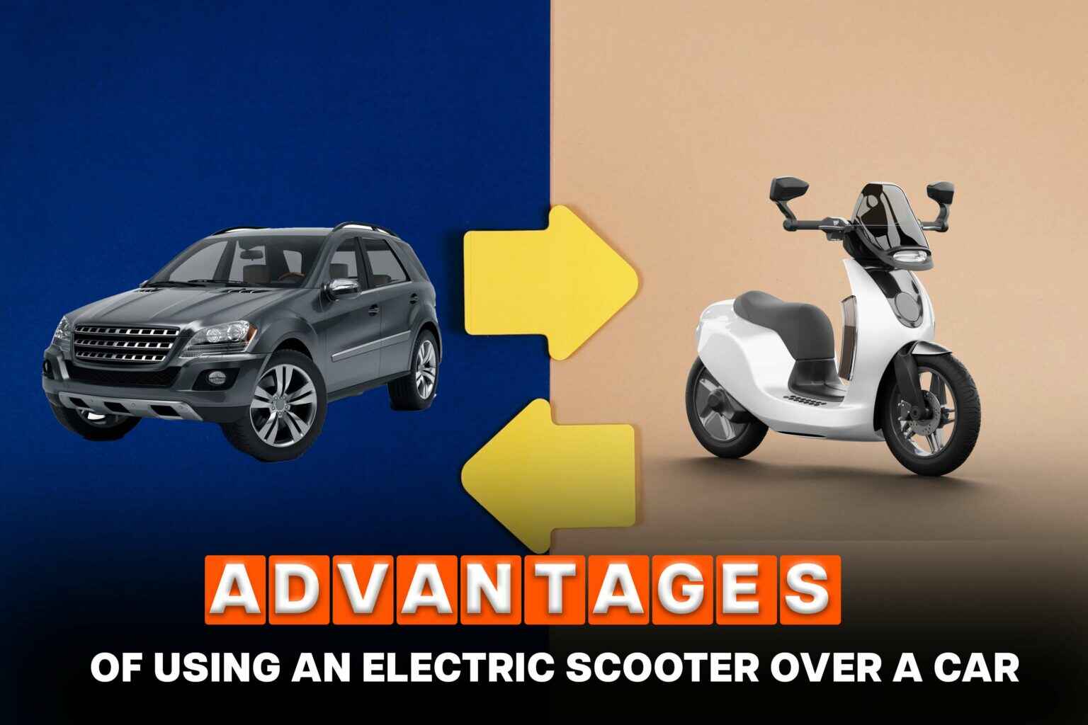 Advantages of using an electric scooter over a car