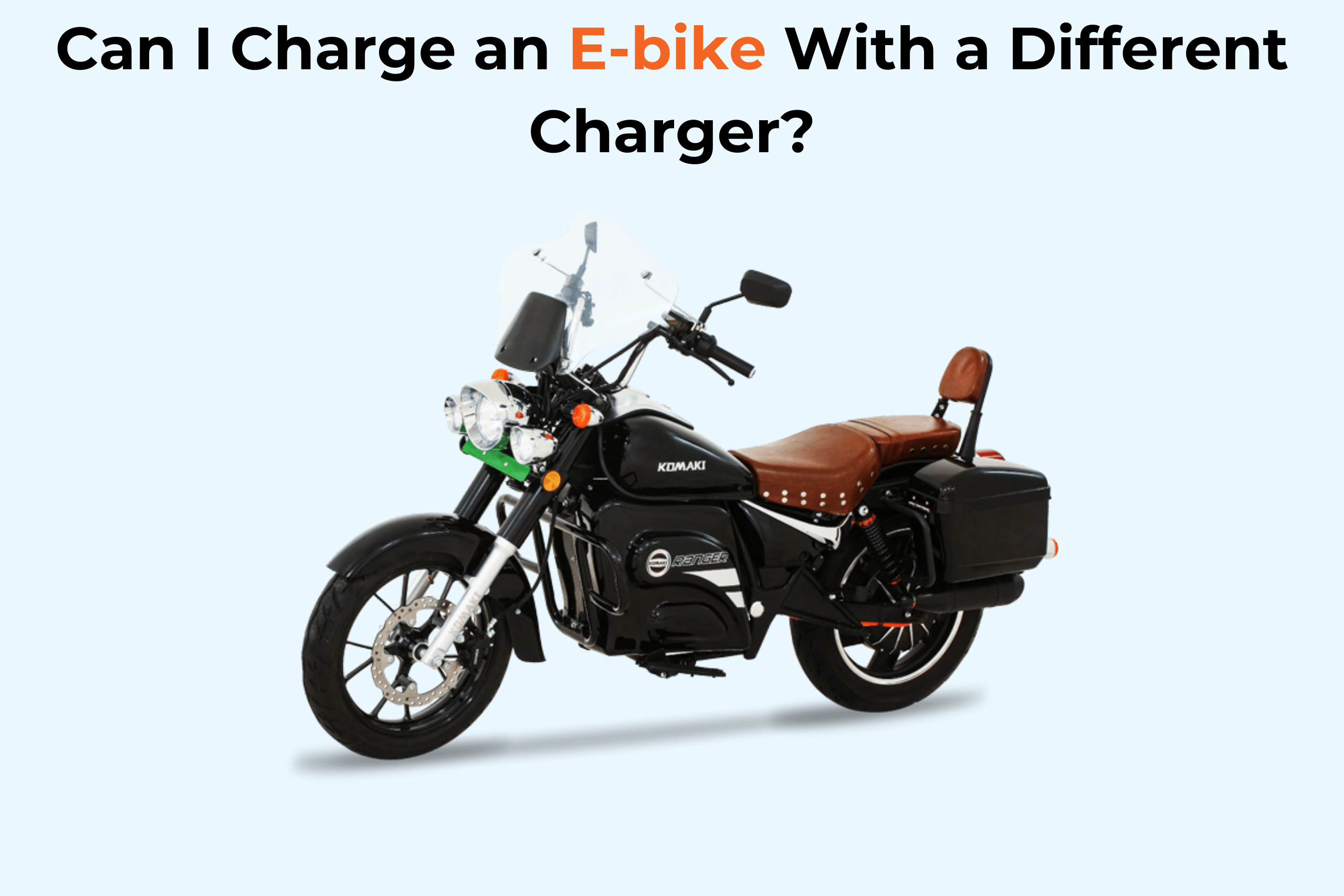 Charge an E-bike With a Different Charger