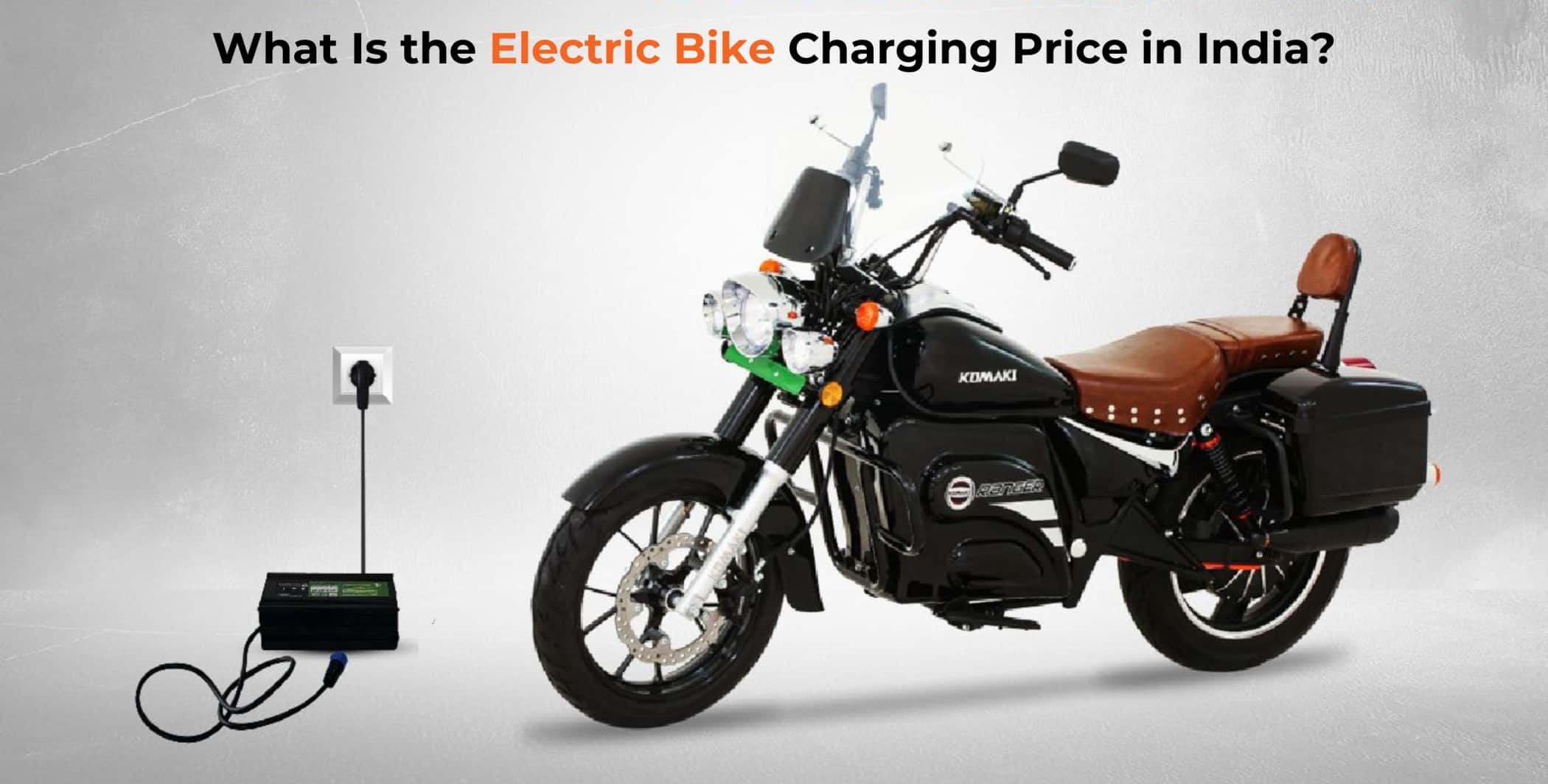 Electric Bike Charging Price in India