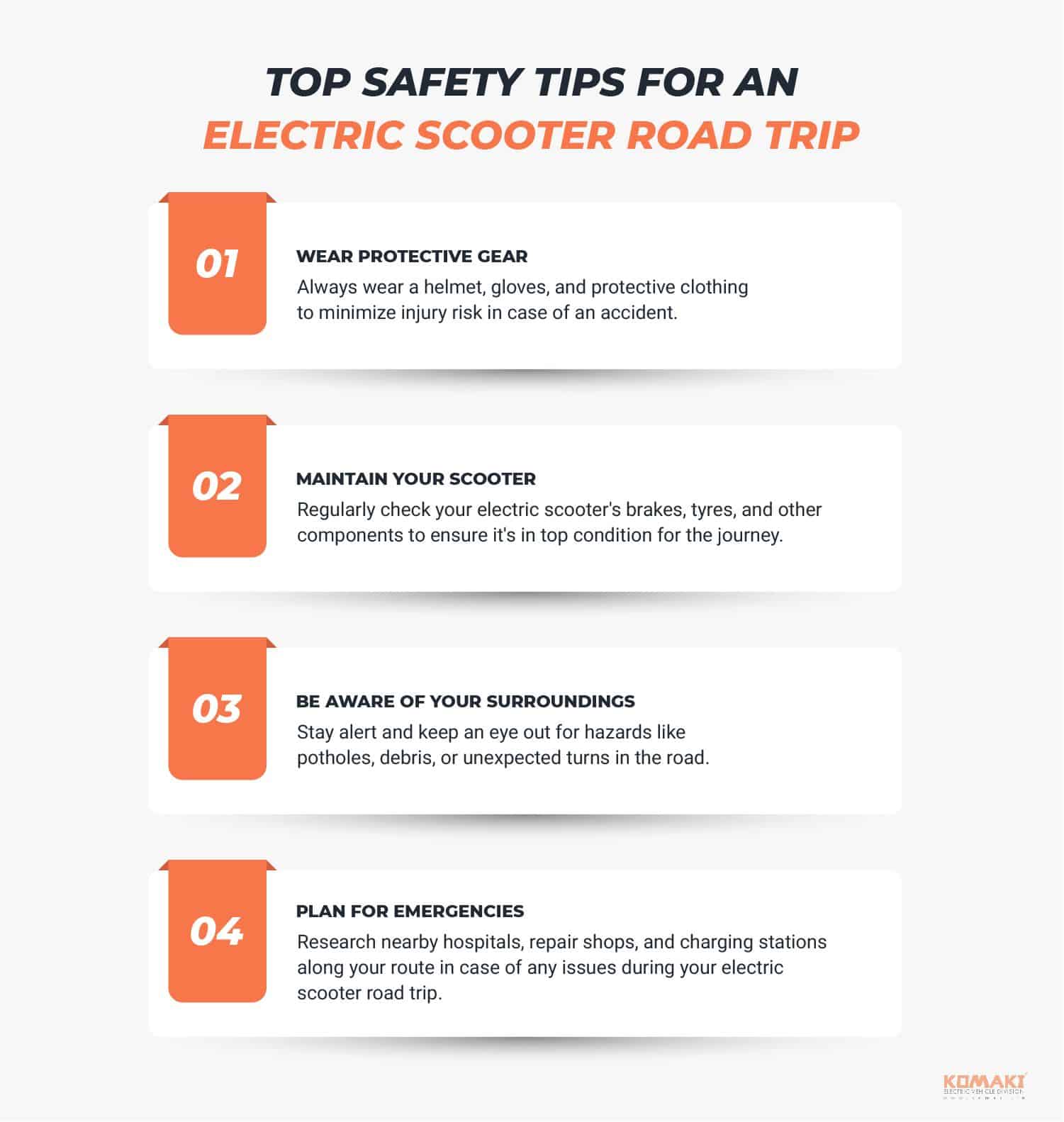 Top Safety Tips for an Electric Scooter Road Trip