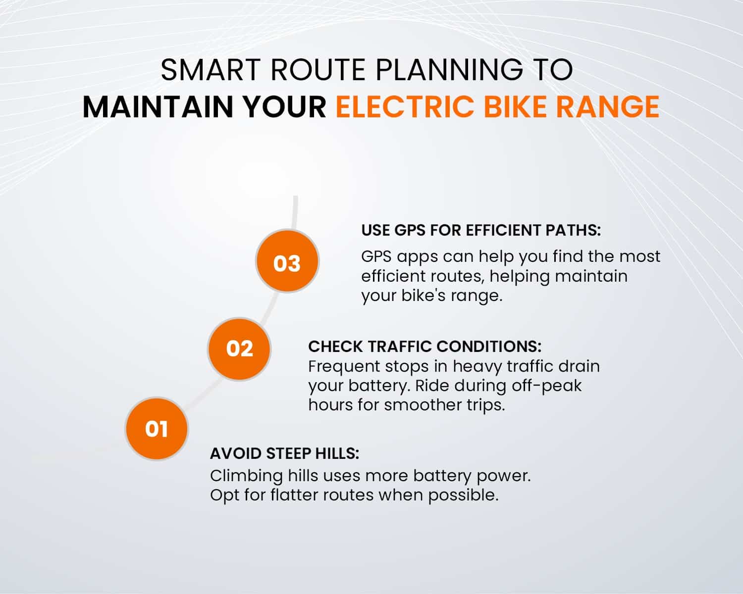 How Should I Plan My Routes to Maintain the Electric Bike Range?