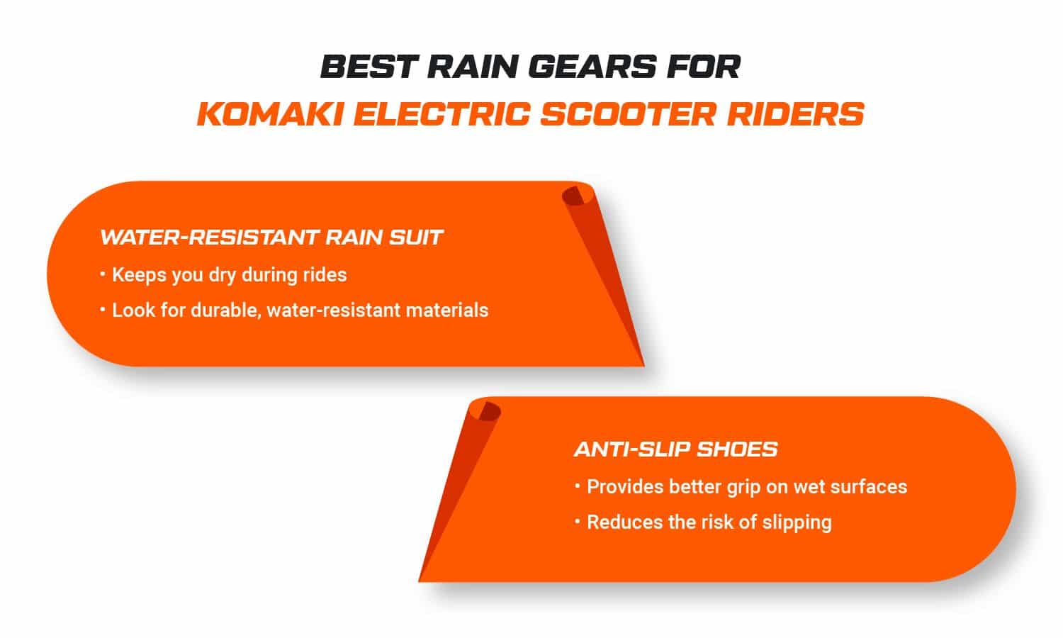 Best Rain Gears for Komaki Electric Scooter Riders
