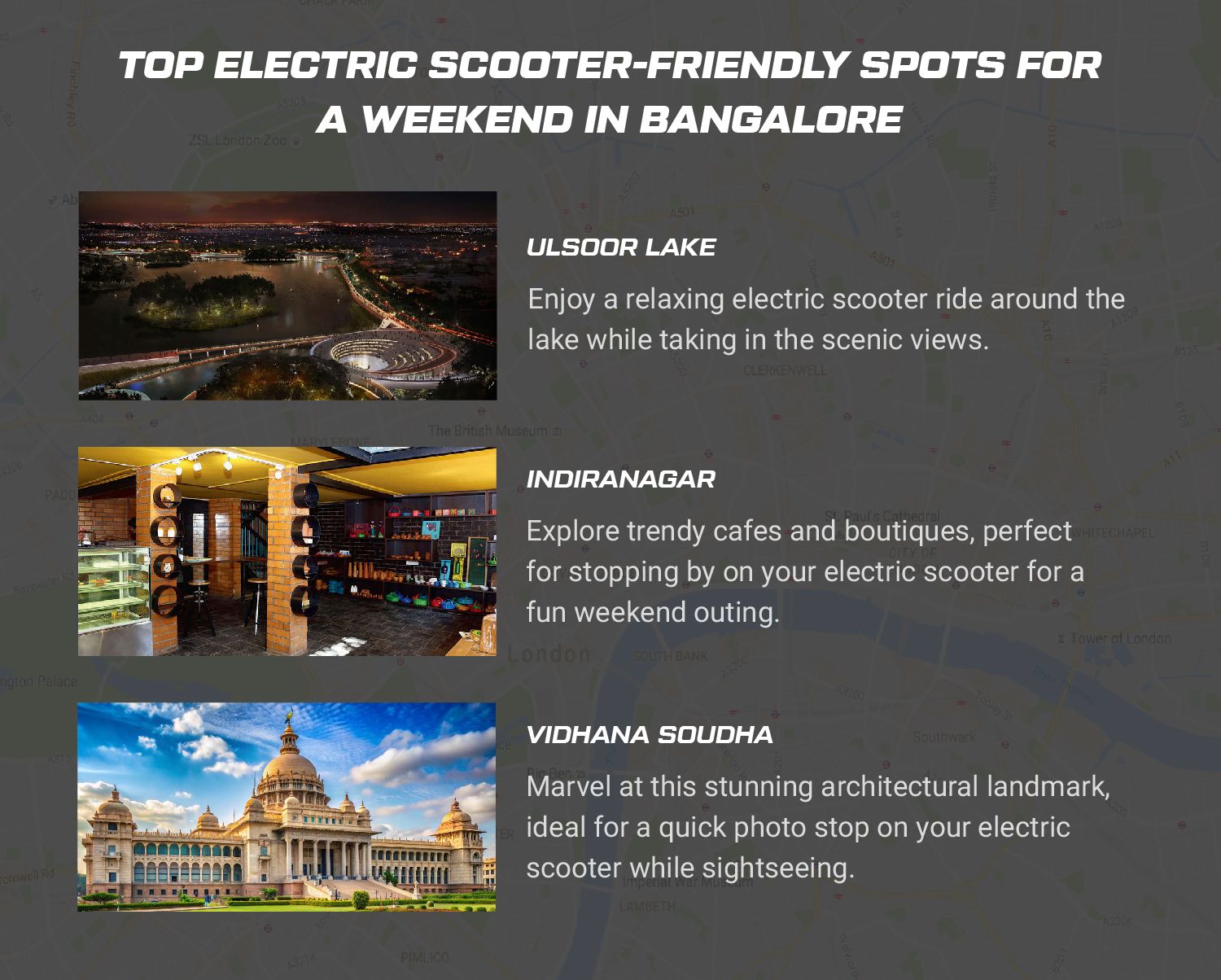 Top Electric Scooter-Friendly Spots for a Weekend in Bangalore