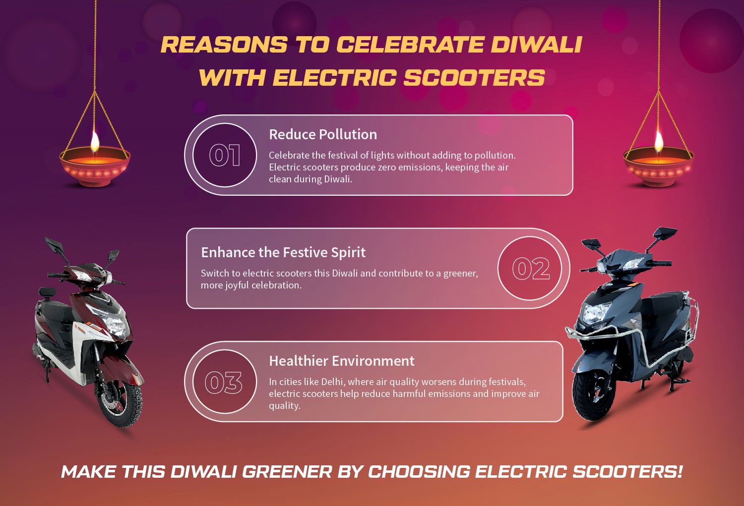 Reasons to Celebrate Diwali with Electric Scooters