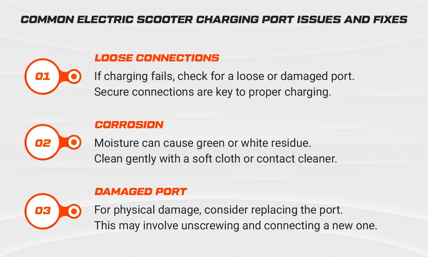 Common Electric Scooter Charging Port Issues and How to Fix Them