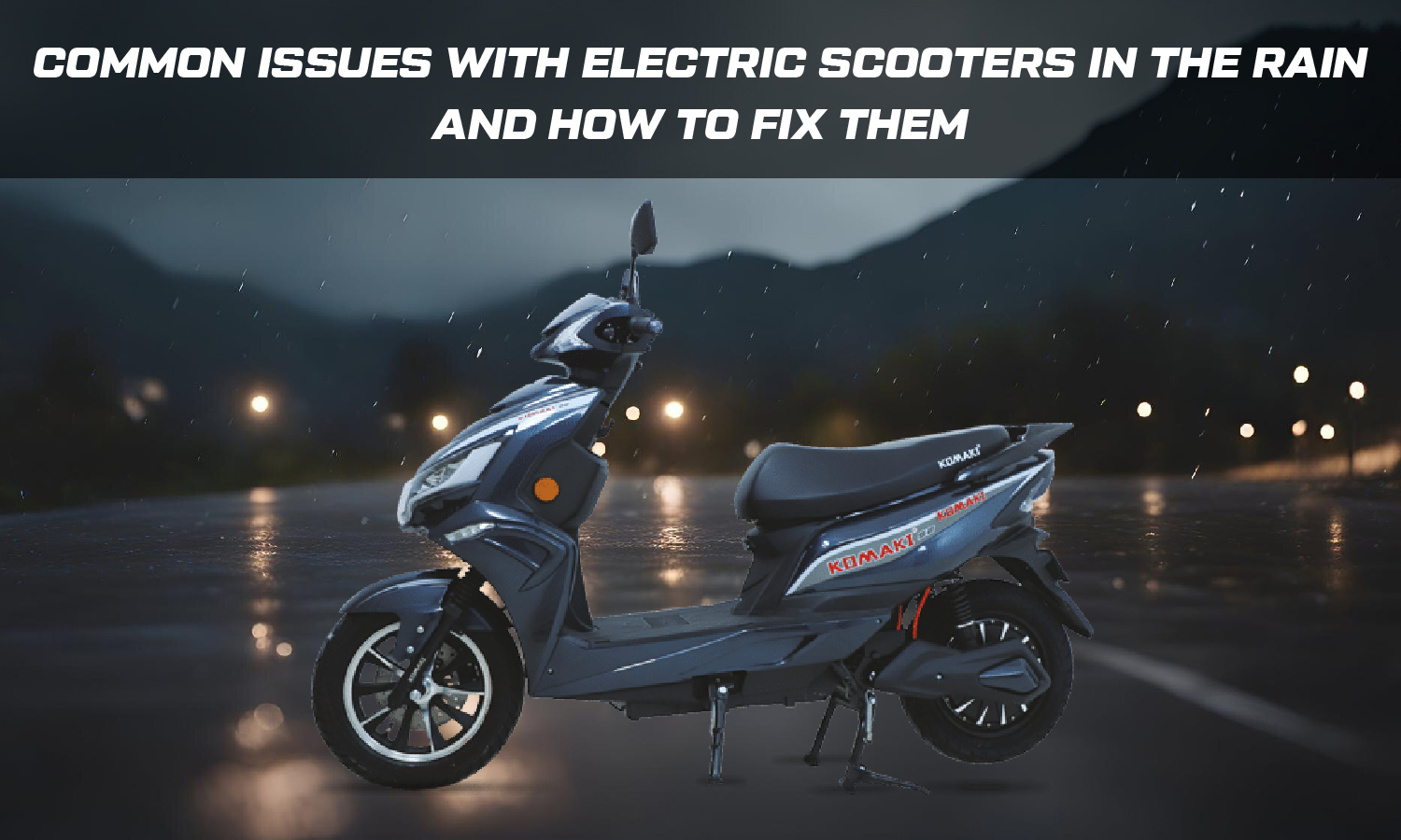 Common Issues with Electric Scooters in the Rain