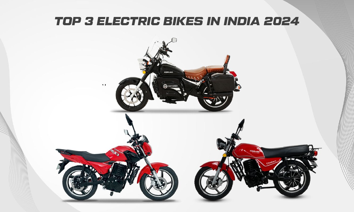 Top 3 Electric Bikes in India