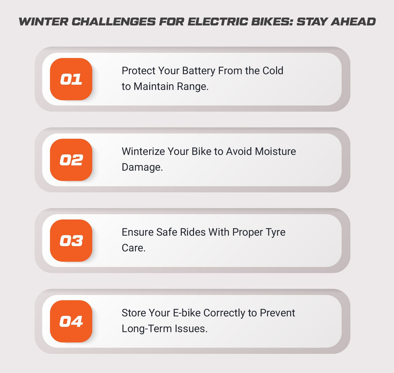 Common Winter Challenges for Electric Bikes