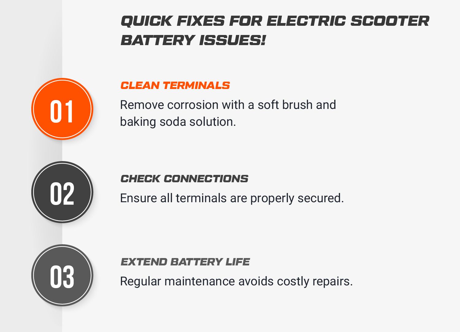 Fix Common Electric Scooter Battery Issues