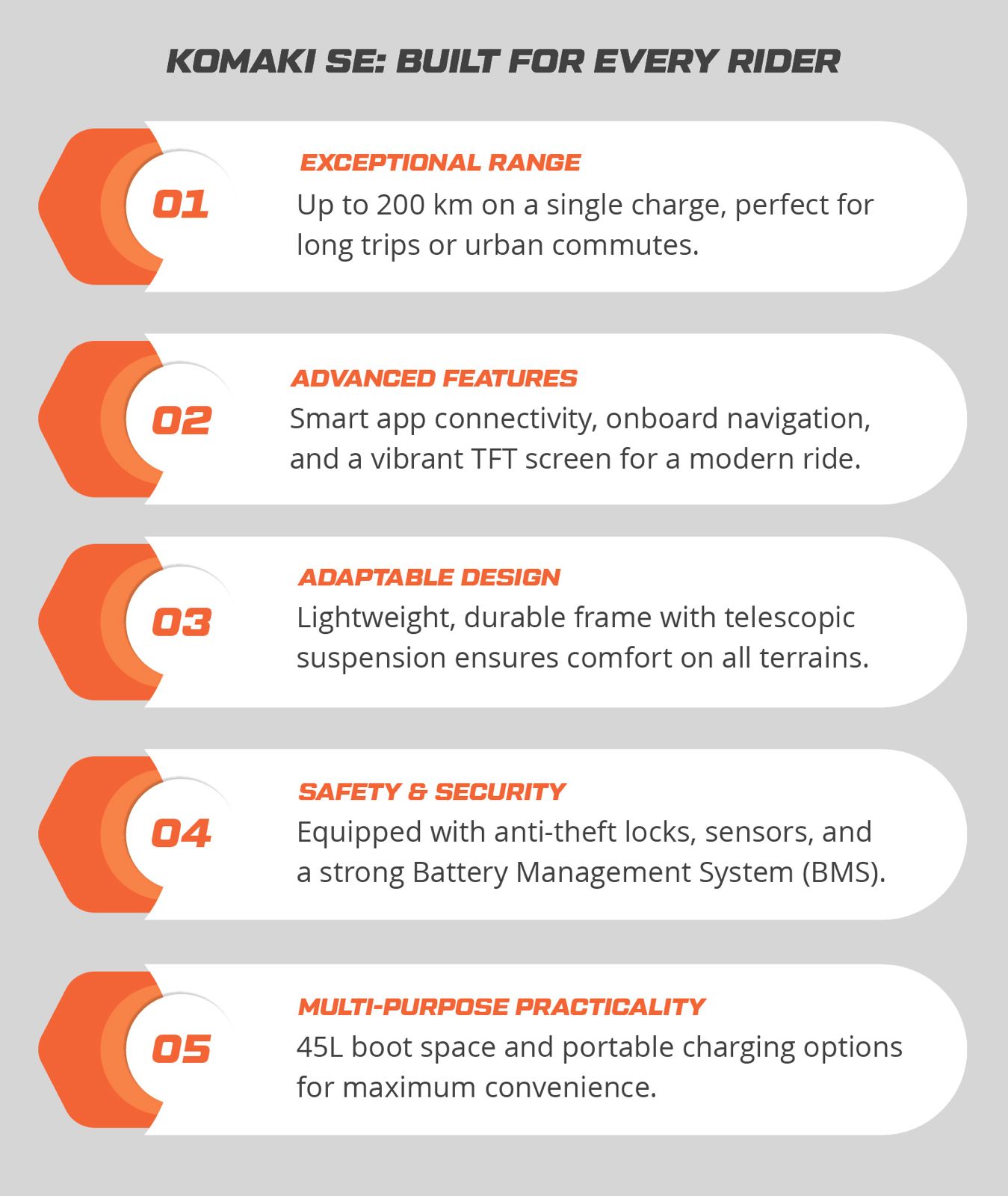 Key Features of the Komaki SE That Suit Every Rider