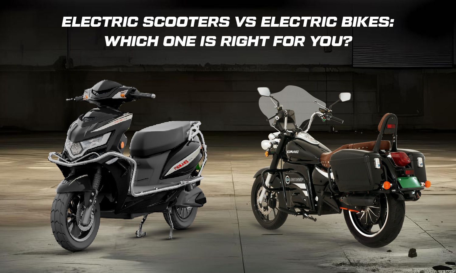 Electric scooters vs electric bikes