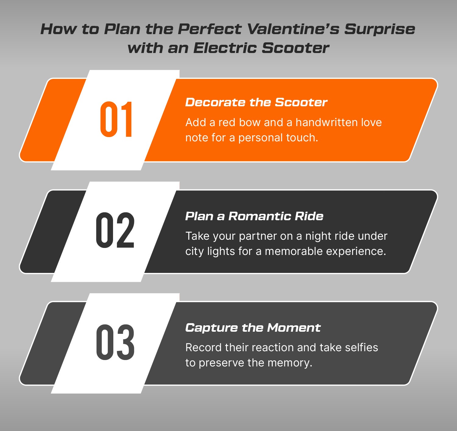 How to Plan the Perfect Valentine’s Surprise with an Electric Scooter