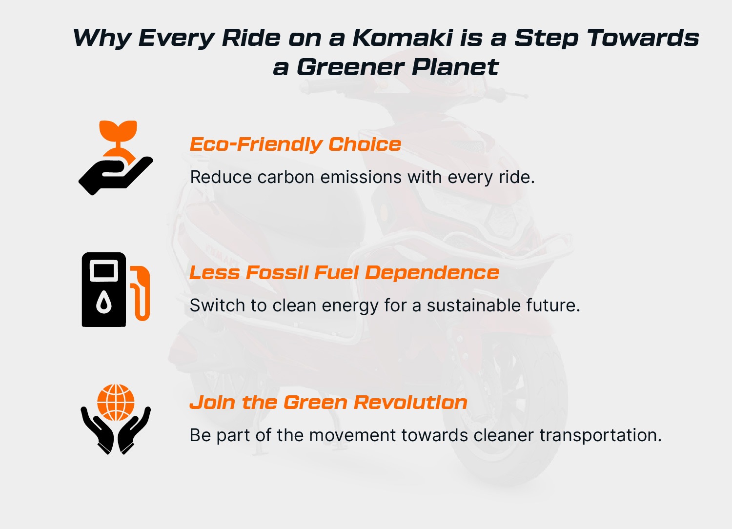 Why Every Ride on a Komaki is a Step Towards a Greener Planet