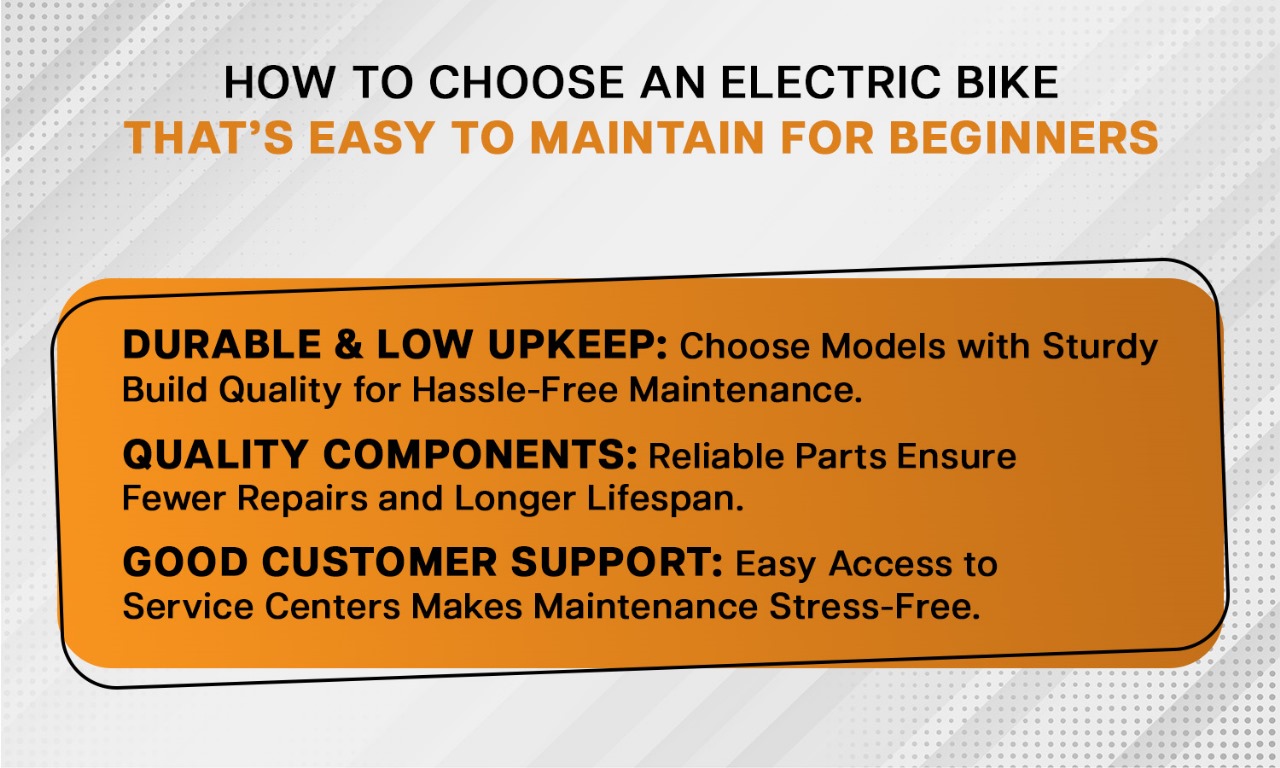 How to Choose an Electric Bike That’s Easy to Maintain for Beginners