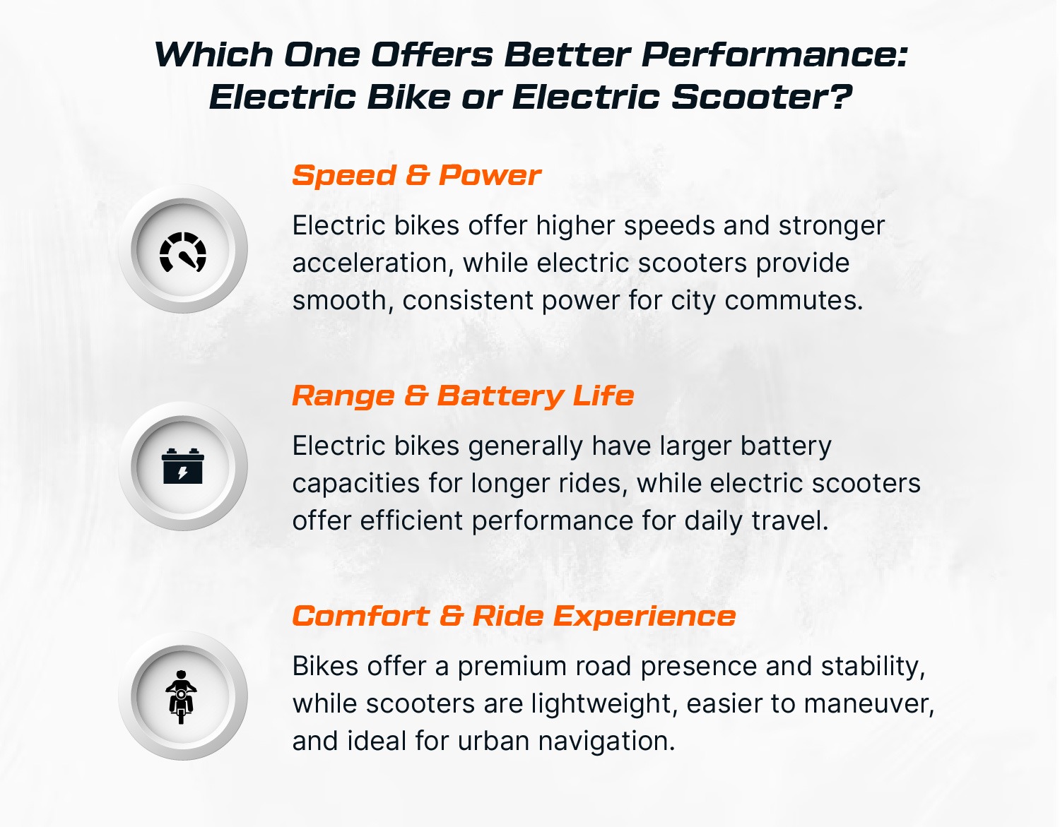 Which One Offers Better Performance: Electric Bike or Electric Scooter?