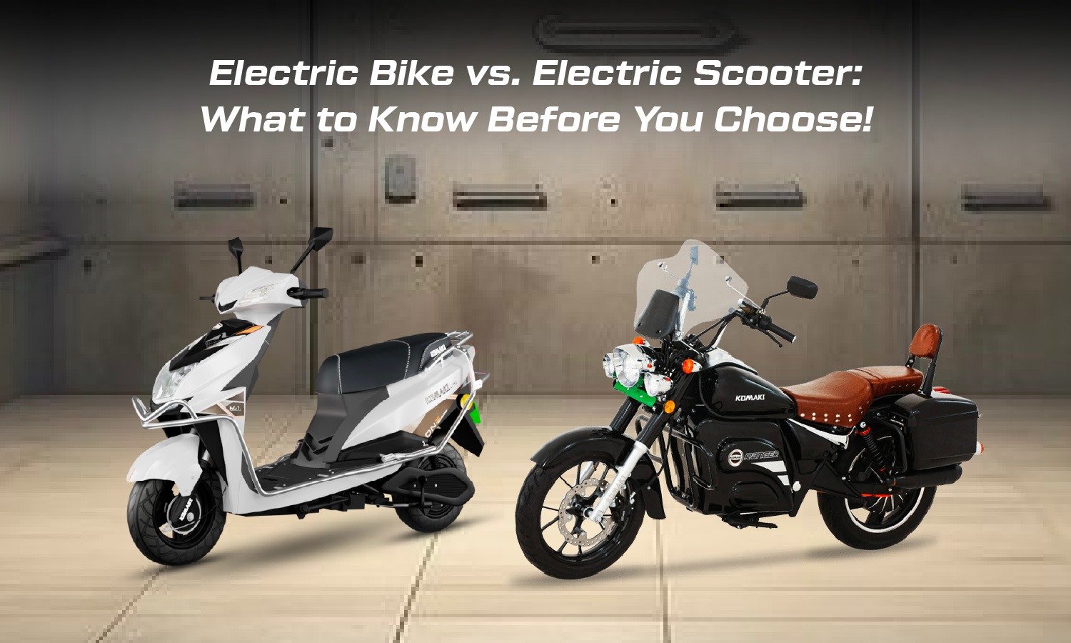 Electric Bike vs Electric Scooter