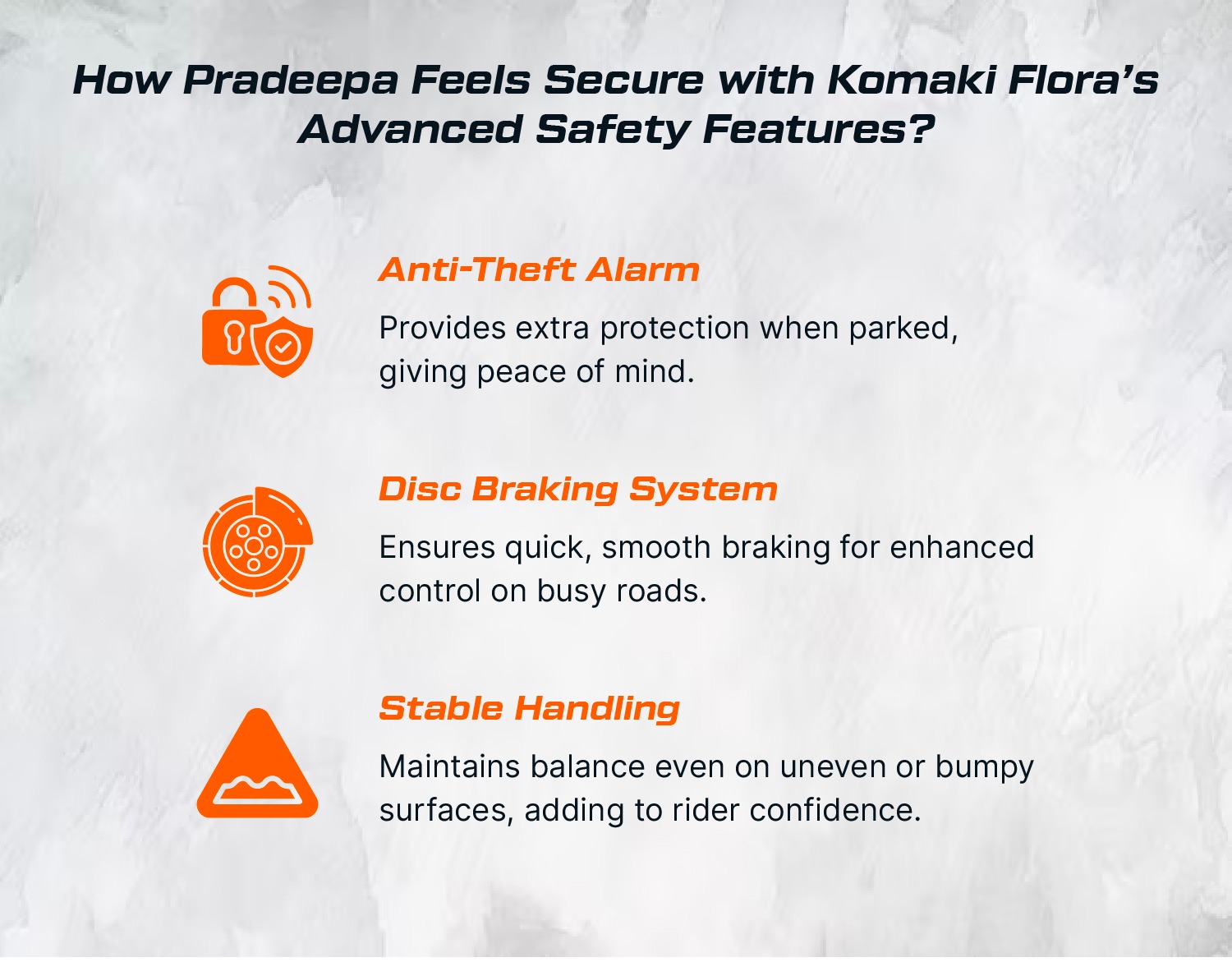 How Pradeepa Feels Secure with Komaki Flora’s Advanced Safety Features?