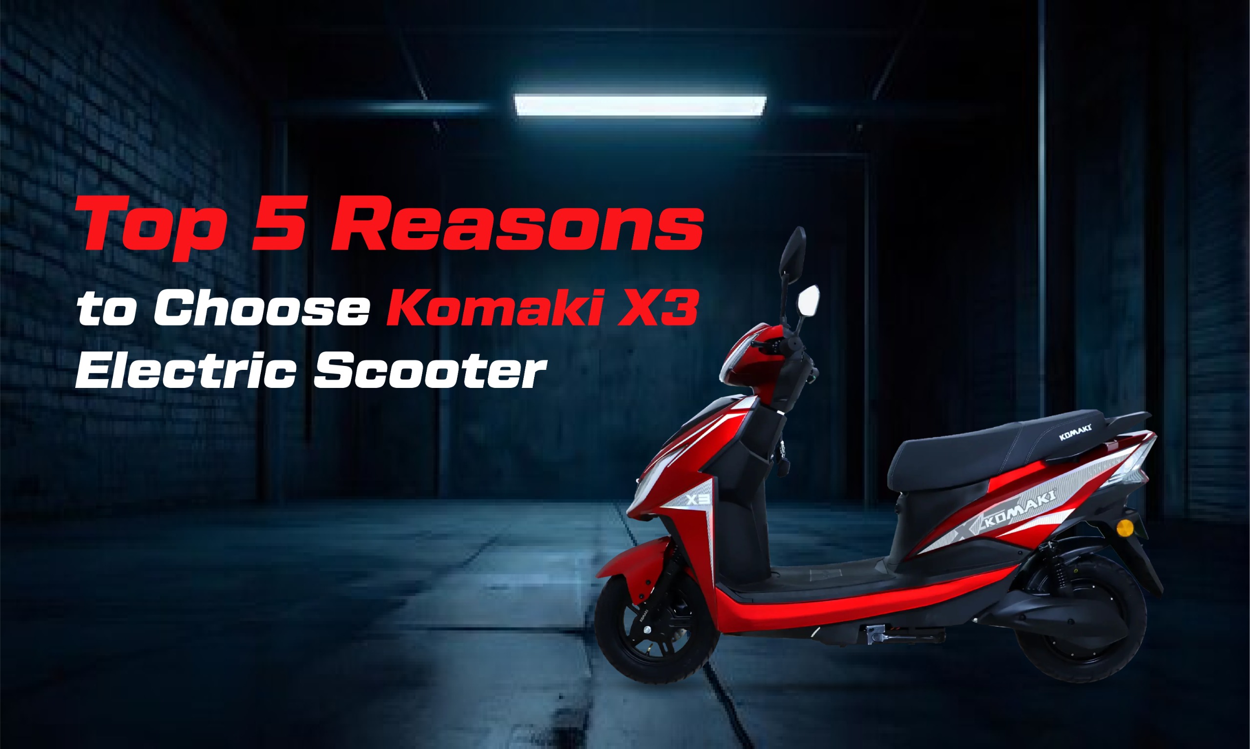 Choose Komaki X3 Electric Scooter