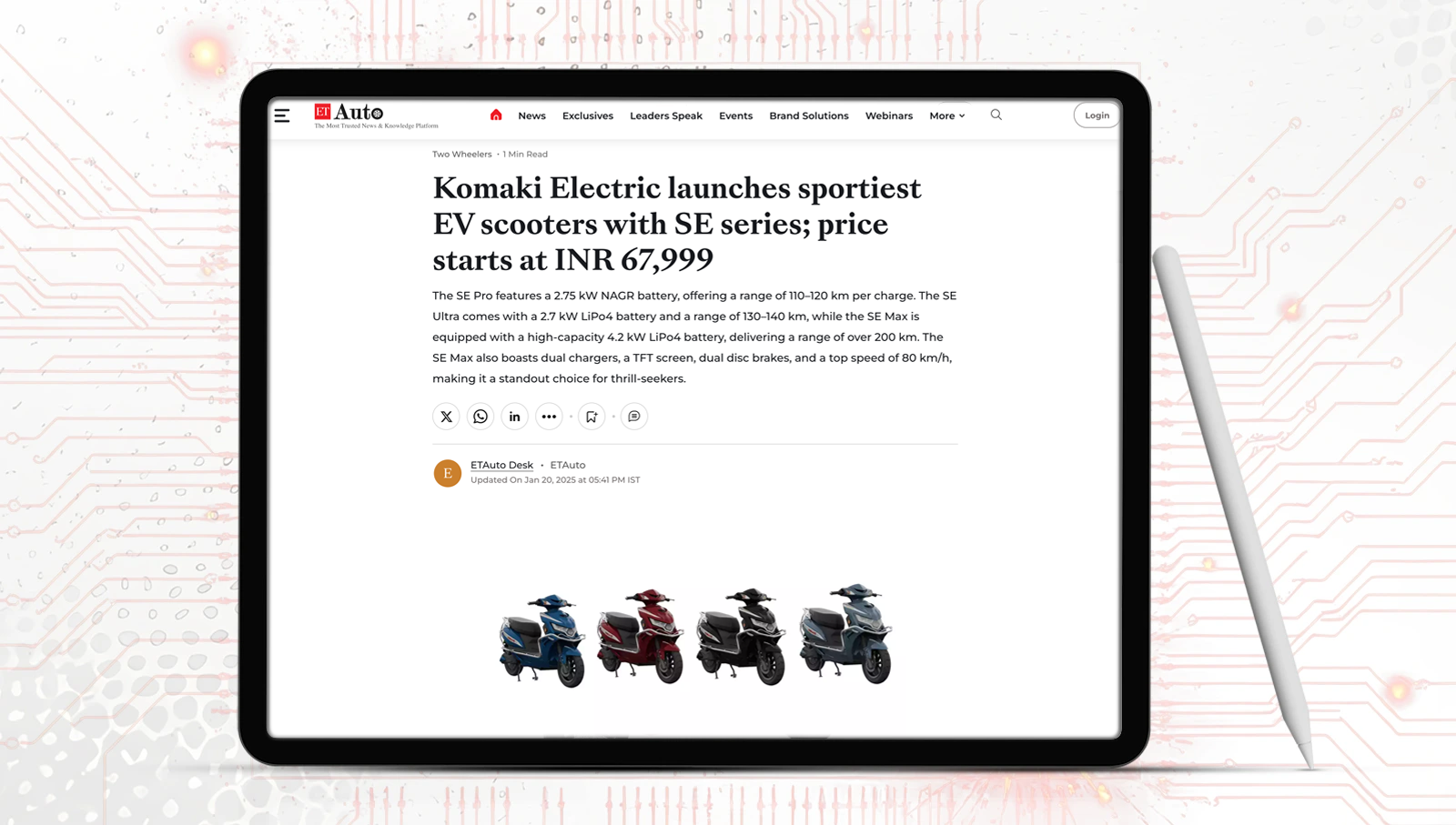 High Range Electric Scooter