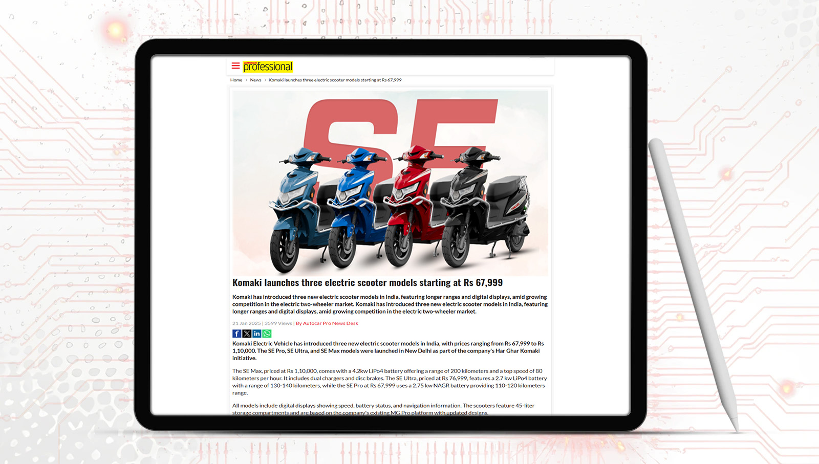 High Range Electric Scooter