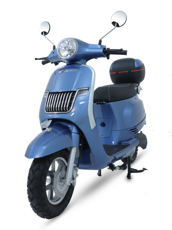 MXV  (Royal Blue, 60 Km to 70 km/h, Range: 80 km to 100 km per Charge)