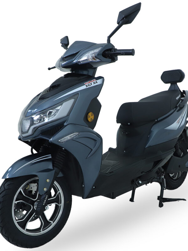 KOMAKI X4  95KM TO 100KM PER CHARGE, No RTO Registration and DL Required (Super Metal Grey)