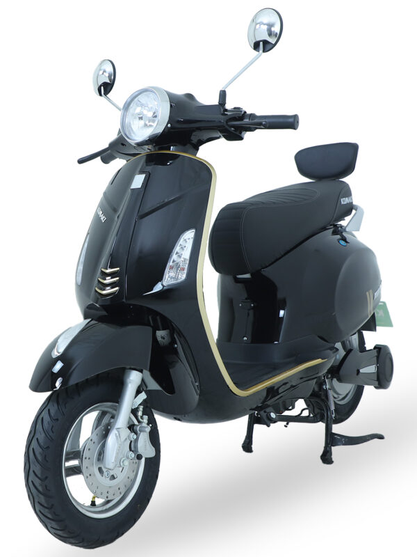 Komaki XGT VP 65km to 70km per Charge Electric Scooter/EV Scooter, No RTO Registration or DL Required (JET BLACK)