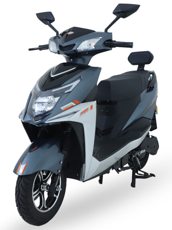 Komaki XGT-KM Smart 2-Wheeler  (60km to 65km per Charge), No RTO Registration and DL Required (Metallic Grey)