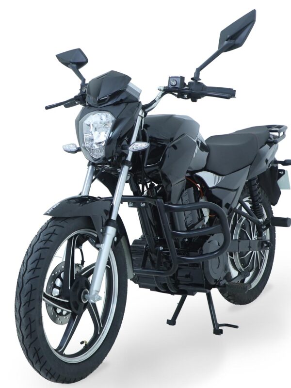 Komaki MX3 80km to 90km per Charge Electric Bike / EV Bike, No RTO Registration or DL Required (JET BLACK)