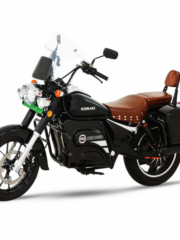 KOMAKI Ranger Base Model (Jet Black, 70 to 80 km/h, Range: 200 km to 250 km per Charge)