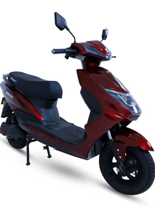 Komaki LY Single Battery  (Cherry Red, 55 km/h to 60 km/h, Range: 80 km to 100 km per Charge)