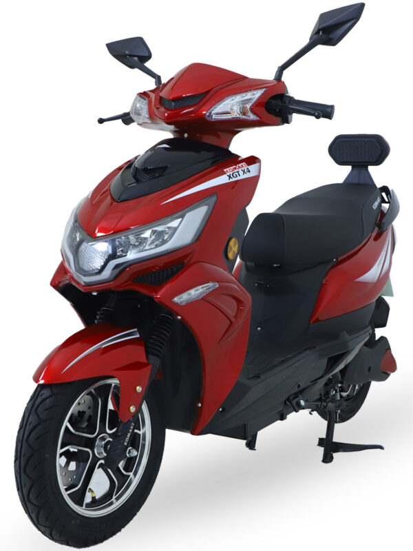 KOMAKI X4  85KM TO 95KM PER CHARGE, No RTO Registration and DL Required (Garnet Red)