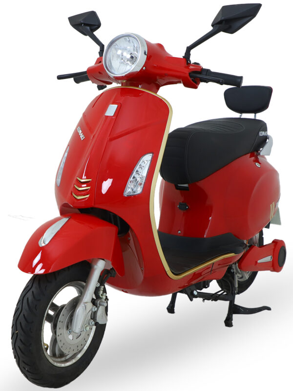 Komaki XGT VP 65km to 70km per Charge Electric Scooter/EV Scooter, No RTO Registration or DL Required (GARNET RED)