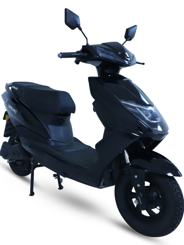 Komaki LY Single Battery Hi-Speed (Jet Black, 55 km/h to 60 km/h, Range: 80 km to 100 km per Charge)